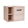 Тумба подвесная Qtap Pisces 600х480х437 Whitish oak со столешницей QT2579TPL603WO - фото 5