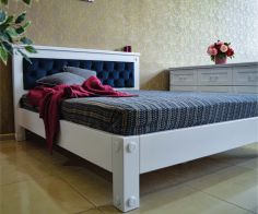 Кровать ХайТек белое покрытие RAL 1,8м