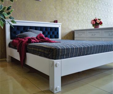 Кровать ХайТек белое покрытие RAL 1,8м