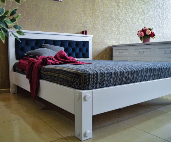 Ліжко Хайтек (біле покриття RAL) 1,8м - фото 2