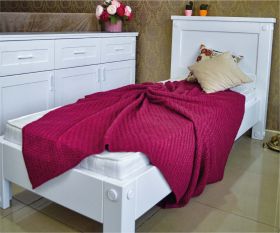Дитяче ліжко Хай Тек 1-спальне ( покриття быле RAL) 0,8м