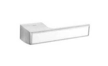 Дверная ручка TUPAI MELODY Vario 3089RT Матовый хром, вставка BM белая матовая