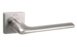 Дверная ручка CONVEX 1485 на квадратной розетке Матовый никель