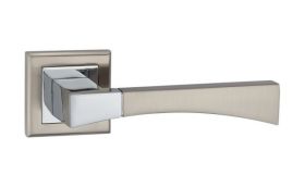 Дверная ручка MVM Furniture Tia Матовый никель/полированный хром