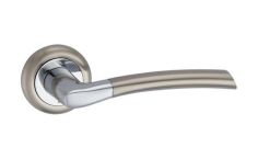 Дверная ручка MVM Furniture Esse Матовый никель полированный хром