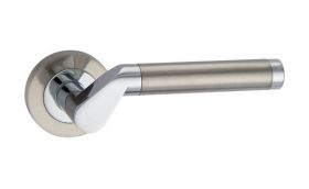 Дверная ручка MVM Furniture Tubo Матовый никель/полированный хром