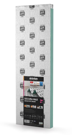 Подложка гармошка Arbiton Secura Max Aquastop Smart 5 мм XPS + пароизоляция + скотч