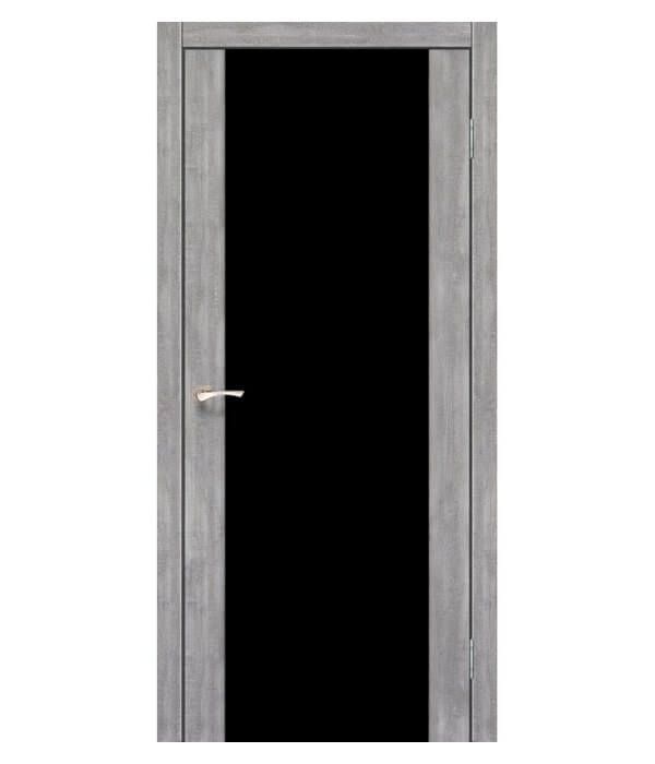 Дверь KORFAD Sanremo SR-01 с черным стеклом
