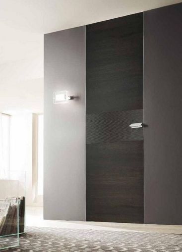 Скрытая дверь Secret Doors шпон венге под потолок