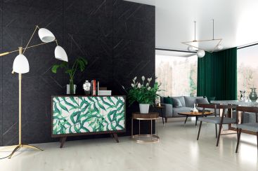 Стеновая панель Walldesign Marmo D4878 Black Fossil