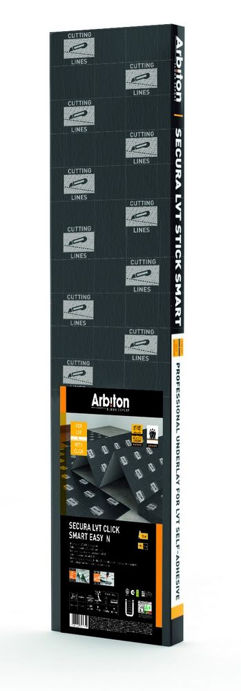 Подложка гармошка Arbiton Secura LVT Click Smart Easy N 1 мм модифицированный XPS PET - фото 2