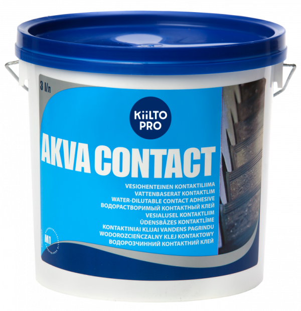 Клей водорастворимый контактный Kiilto Akva contact 3 кг