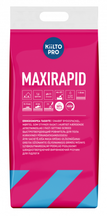 Смесь быстротвердеющая ремонтная Kiilto Maxirapid 20 кг
