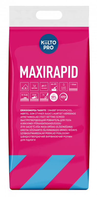 Смесь быстротвердеющая ремонтная Kiilto Maxirapid 20 кг
