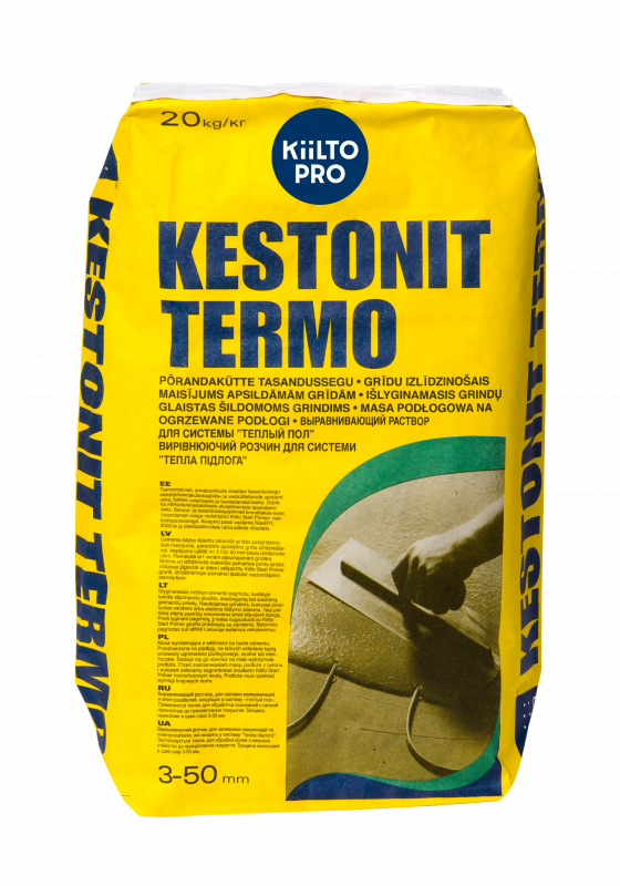 Смесь самовыравнивающаяся Kiilto Kestonit Termo 20 кг