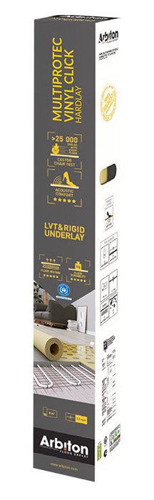 Подложка Arbiton Multiprotec Vinyl Click Hardlay 1,1мм PU-полиуретан + минералы