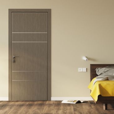 Дверь RODOS Modern Flat-04 Alum глухая