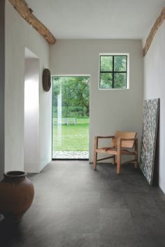 Виниловый пол Quick-Step Alpha Vinyl Tiles AVST40035 Сланец Черный