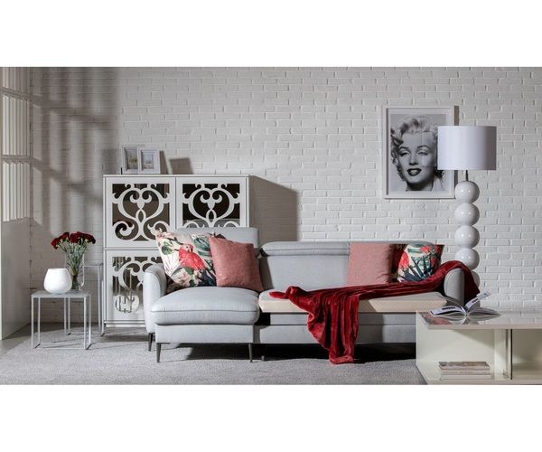 Кутовий диван Vero Dianthus (зі спальним місцем) сірий - фото 6