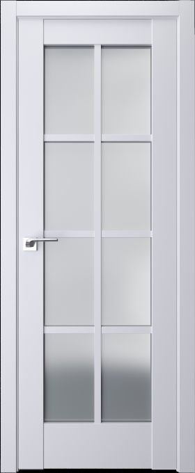 Двери Terminus модель 601 (С) белый мат стекло сатин (NF) В НАЛИЧИИ