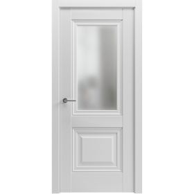 Двери Grand мод Lux 7 цвет белый полустекло сатин