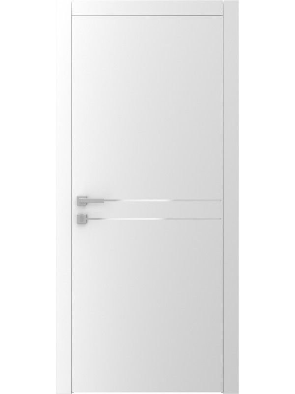 Двері Avangard модель A6.1М з молдингом біла В НАЯВНОСТІ