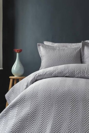 Покрывало натуральное Simply satin с 2 наволочками Issimo Home 240X260 Серый