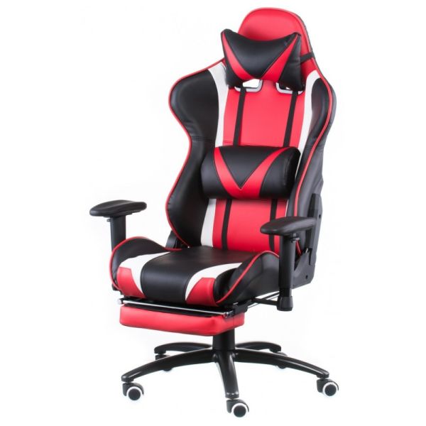 КРІСЛО SPECIAL4YOU EXTREMERACE BLACK/RED WITH FOOTREST (E4947) - фото 3