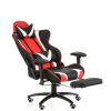 КРІСЛО ОФІСНЕ EXTREMERACE BLACK/RED/WHITE WITH FOOTREST (E6460) - фото 19