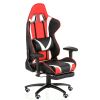 КРІСЛО ОФІСНЕ EXTREMERACE BLACK/RED/WHITE WITH FOOTREST (E6460) - фото 13