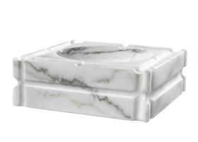 Nestror Попільничка, Honed white marble ,110832 , ID1725