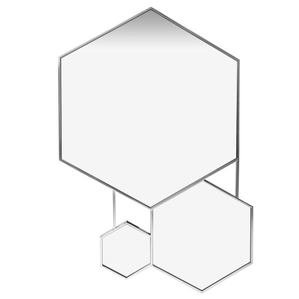 Rivoli Дзеркало настінне, Chromium багатокутне 86,8*131,8,12892 , ID1127 - фото 4