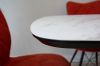 Graal Стіл обідній, Snow white ceramic black base розкладний 6-8 місць 140 см,11187 , ID1656 - фото 12