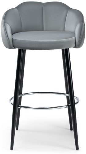 Margarita Барний стілець, Silver velvet ,12947 , ID1132