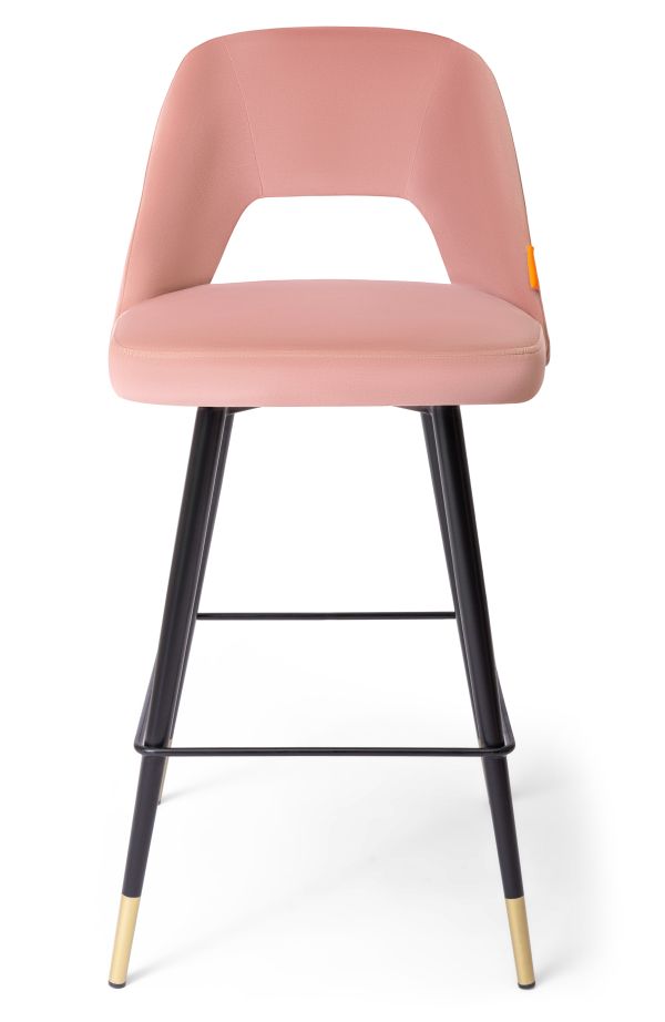 Hugo Барний стілець, Rose velvet ,12419 , ID233 - фото 9
