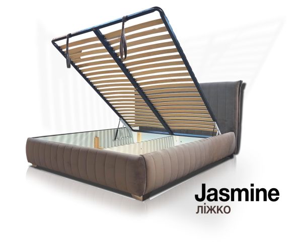 ліжко Jasmine, двоспальне з підйомним механізмом, розмір спального місця 160 х 200