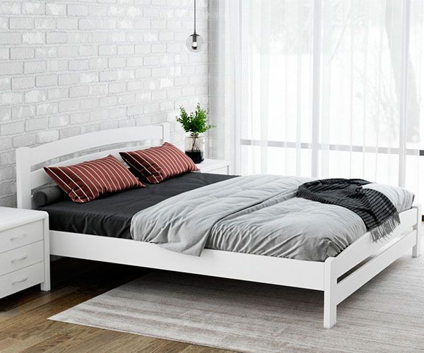 Двуспальная кровать Вильма Мюнгер Комфорт, белого цвета, размер 160х200 - фото 2