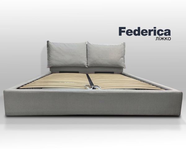 1 ТОП продажів! ліжко Federica Grigio, двоспальне з підйомним механізмом, спальне місце 180 х 200 - фото 3