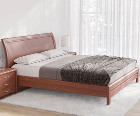 Двуспальная кровать Хела Мюнгер Премиум, цвета орех, размер 160х200