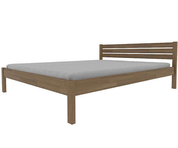 Двоспальне ліжко Корніка Karpatis, кольору горіх, розмір 140х200