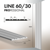 Гипсовая 3Д панель Line 60 30 3000х330 PROFESSIONAL