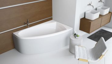 Ванна Rineia 150x95 права з ніжками