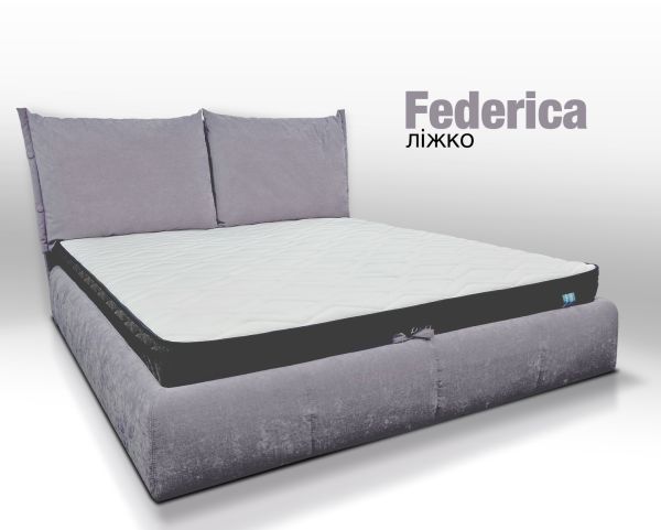 ліжко Federica Viola, двоспальне з підйомним механізмом, спальне місце 180 х 200 - фото 2