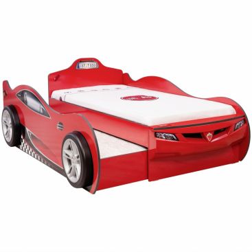 Ліжко-машинка з нішею RED COUPE FRIEND 