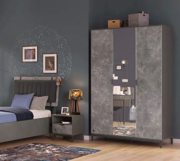 Space Gray 3-дверна шафа