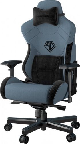 Кресло геймерское Anda Seat T-Pro 2 Size XL Linen Fabric Blue/Black (AD12XLLA-01-SB-F)