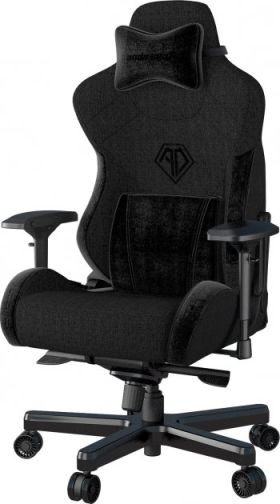 Крісло геймерське Anda Seat T-Pro 2 Size XL Linen Fabric Black (AD12XLLA-01-B-F)