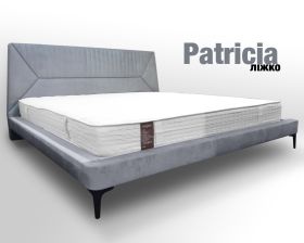 ліжко Patricia Grigio, двоспальне, спальне місце 180 х 200