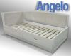 ліжко Angelo, з шухлядами, ясень, спальне місце 90 х 190 - фото 5