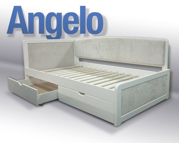 ліжко Angelo, з шухлядами, ясень, спальне місце 90 х 190 - фото 3